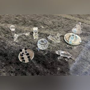 Lot of 7 pieces ~ Crystal ~ Swarovski ~ figures ~ animals~ ballerina